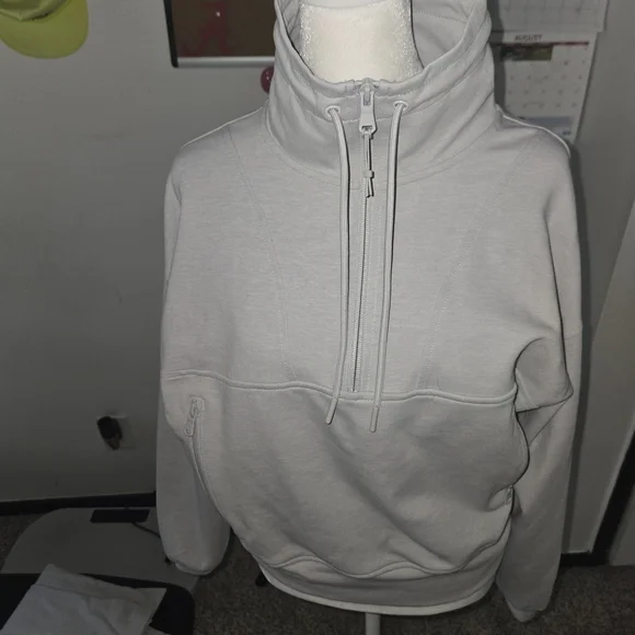 Old Navy Gray Half-Zip Sweatshirt - Picture 2 of 5